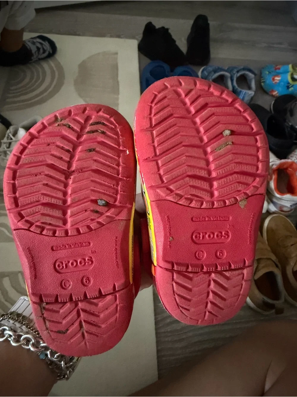 Lightening McQueen Light up Crocs